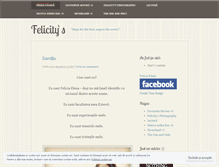 Tablet Screenshot of felicika25.wordpress.com