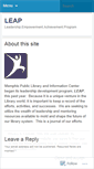 Mobile Screenshot of libraryleaders.wordpress.com