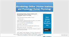 Desktop Screenshot of humanphysiology1.wordpress.com