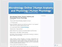 Tablet Screenshot of humanphysiology1.wordpress.com