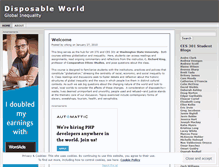 Tablet Screenshot of disposableworld.wordpress.com