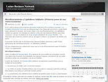 Tablet Screenshot of latinobusinessnetwork.wordpress.com