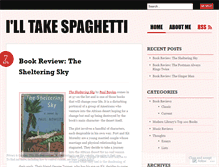 Tablet Screenshot of illtakespaghetti.wordpress.com