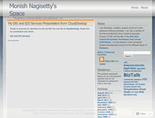 Tablet Screenshot of monishnagisetty.wordpress.com