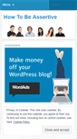 Mobile Screenshot of howtoassertive.wordpress.com