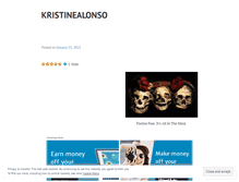 Tablet Screenshot of kristinealonso.wordpress.com