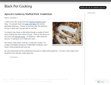 Tablet Screenshot of blackpotcooking.wordpress.com