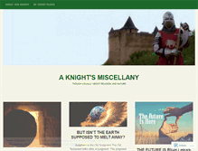 Tablet Screenshot of knightsmiscellany.wordpress.com