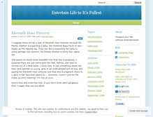 Tablet Screenshot of entertainyourlife.wordpress.com