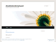 Tablet Screenshot of disabledandemployed.wordpress.com