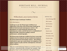 Tablet Screenshot of heritagemill.wordpress.com