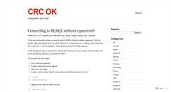 Desktop Screenshot of crcok.wordpress.com