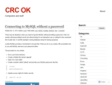 Tablet Screenshot of crcok.wordpress.com