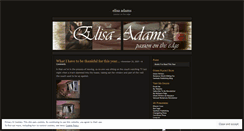 Desktop Screenshot of elisaadams.wordpress.com