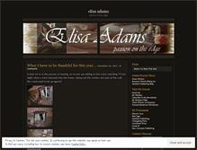 Tablet Screenshot of elisaadams.wordpress.com