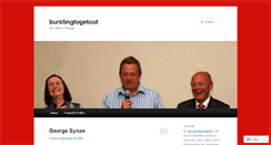 Desktop Screenshot of burstingtogetout.wordpress.com