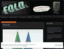 Tablet Screenshot of foldedfun.wordpress.com