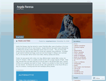 Tablet Screenshot of angelaparenza.wordpress.com
