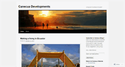 Desktop Screenshot of canecua.wordpress.com