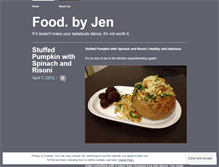 Tablet Screenshot of foodbyjen.wordpress.com