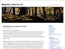 Tablet Screenshot of collarforcat.wordpress.com