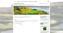 Desktop Screenshot of amateurgolfer.wordpress.com