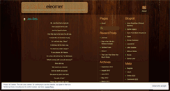 Desktop Screenshot of eleomer.wordpress.com