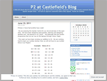 Tablet Screenshot of p2castlefield.wordpress.com