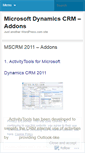 Mobile Screenshot of mscrmaddon.wordpress.com