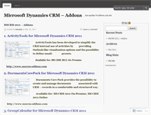 Tablet Screenshot of mscrmaddon.wordpress.com