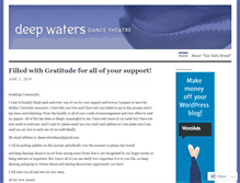 Tablet Screenshot of deepwatersdance.wordpress.com