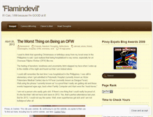 Tablet Screenshot of flamindevil.wordpress.com