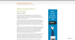 Desktop Screenshot of corporatefinance101.wordpress.com