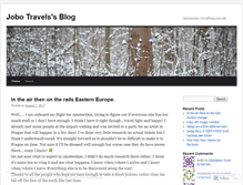 Tablet Screenshot of jobotravels.wordpress.com