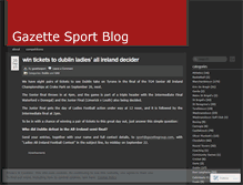 Tablet Screenshot of gazettesport.wordpress.com