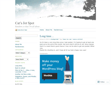 Tablet Screenshot of catsjotspot.wordpress.com