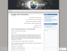 Tablet Screenshot of eldivinoredentor.wordpress.com