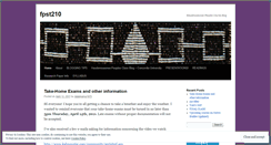 Desktop Screenshot of fpst210.wordpress.com