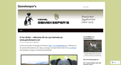 Desktop Screenshot of gamekeepers.wordpress.com