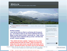 Tablet Screenshot of jesusis1st.wordpress.com