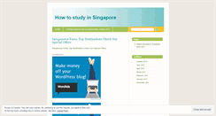Desktop Screenshot of howtostudyinsingapore.wordpress.com