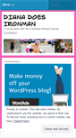 Mobile Screenshot of dianadoesironman.wordpress.com