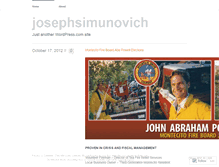 Tablet Screenshot of josephsimunovich.wordpress.com