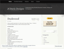 Tablet Screenshot of jcdavisdesigns.wordpress.com