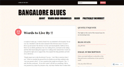 Desktop Screenshot of bangaloreblues.wordpress.com