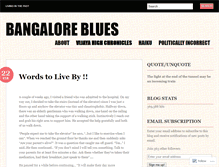 Tablet Screenshot of bangaloreblues.wordpress.com