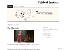 Tablet Screenshot of criticalinstant.wordpress.com