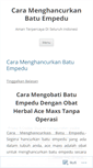 Mobile Screenshot of caramenghancurkanbatuempeduu.wordpress.com