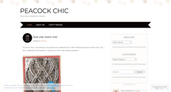 Desktop Screenshot of peacockchic.wordpress.com