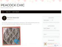 Tablet Screenshot of peacockchic.wordpress.com